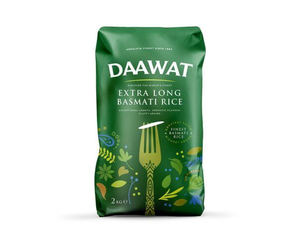 Daawat Extra Long Basmati Rice 2kg 991192