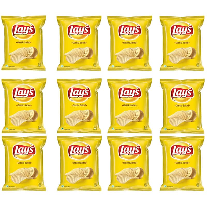 lays salted packs 12